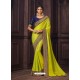 Lemon Latest Designer Party Wear Silk Sari