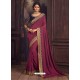 Old Rose Latest Designer Party Wear Silk Sari