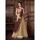 Gold Scintillating Designer Fancy Party Wear Lehenga Style Sari