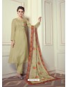 Green Designer Readymade Straight Salwar Suit