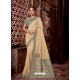 Light Beige Latest Designer Traditional Party Wear Silk Sari