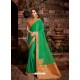 Jade Green Latest Designer Traditional Party Wear Silk Sari