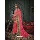 Peach Latest Designer Traditional Party Wear Silk Sari
