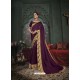 Purple Latest Designer Traditional Party Wear Silk Sari