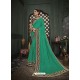 Aqua Mint Latest Designer Traditional Party Wear Silk Sari