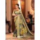 Multi Colour Designer Casual Printed Silk Sari