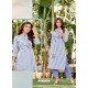 Blue Designer Readymade Party Wear Kurti With Palazzo