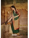 Dark Green Latest Designer Traditional Party Wear Soft Silk Sari