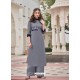 Grey Designer Readymade Party Wear Kurti With Palazzo