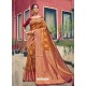 Mustard Latest Designer Traditional Party Wear Cotton Silk Sari