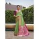 Green Latest Designer Traditional Party Wear Art Silk Sari