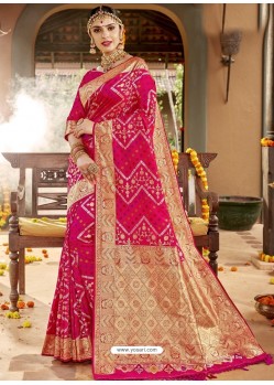 Rani Astonishing Designer Wedding Wear Silk Sari