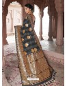 Black Astonishing Designer Wedding Wear Silk Sari