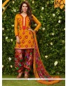 Swanky Glessh Lace Work Designer Patiala Suit