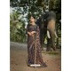 Multi Colour Designer Party Wear Printed Chiffon Sari