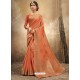 Rust Designer Party Wear Classic Cotton Sari