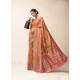 Rust Designer Party Wear Classic Cotton Sari