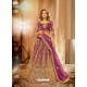 Purple Heavy Embroidered Designer Bridal Lehenga Choli