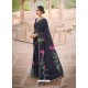 Navy Blue Designer Casual Soft Cotton Linen Sari