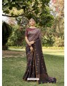 Multi Colour Designer Party Wear Chanderi Silk Sari