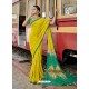 Yellow Designer Casual Wear Georgette Sari