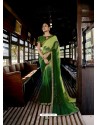 Dark Green Designer Casual Wear Georgette Sari