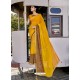 Yellow Designer Casual Wear Georgette Sari