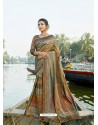 Multi Colour Designer Party Wear Chanderi Silk Sari