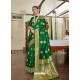 Forest Green Designer Classic Wear Soft Art Silk Sari