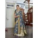 Grey Designer Classic Wear Soft Art Silk Sari