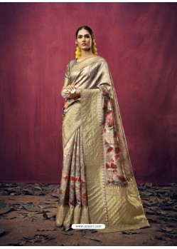 Multi Colour Designer Party Wear Art Silk Sari
