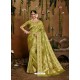 Green Designer Classic Wear Cotton Sari