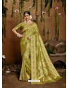 Green Designer Classic Wear Cotton Sari