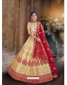 Gold Heavy Designer Wedding Lehenga Choli