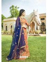 Light Orange Heavy Designer Wedding Wear Silk Lehenga Choli