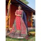 Dark Peach Heavy Designer Wedding Wear Banarasi Silk Jacquard Lehenga Choli