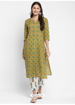 Multi Colour Readymade Party Wear Kurti With Bottom