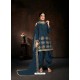 Teal Blue Designer Party Wear Faux Georgette Punjabi Patiala Suit