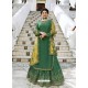 Dark Green Muslin Satin Designer Party Wear Wedding Suit