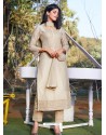 Light Beige Readymade Designer Party Wear Wedding Suit