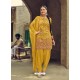 Yellow Designer Party Wear Faux Georgette Punjabi Patiala Suit