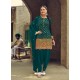 Teal Designer Party Wear Faux Georgette Punjabi Patiala Suit