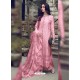 Pink Designer Party Wear Glaze Cotton Salwar Suit