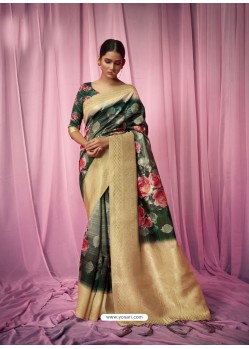 Multi Colour Designer Classic Wear Art Silk Sari