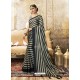 Black Designer Party Wear China Chiffon Sari