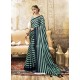 Navy Blue Designer Party Wear China Chiffon Sari