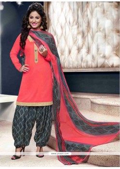Alluring Red Designer Patila Salwar Suit