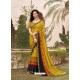 Corn Designer Casual Wear Georgette Sari