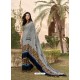 Grey Designer Casual Wear Georgette Sari