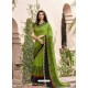 Parrot Green Designer Casual Wear Georgette Sari